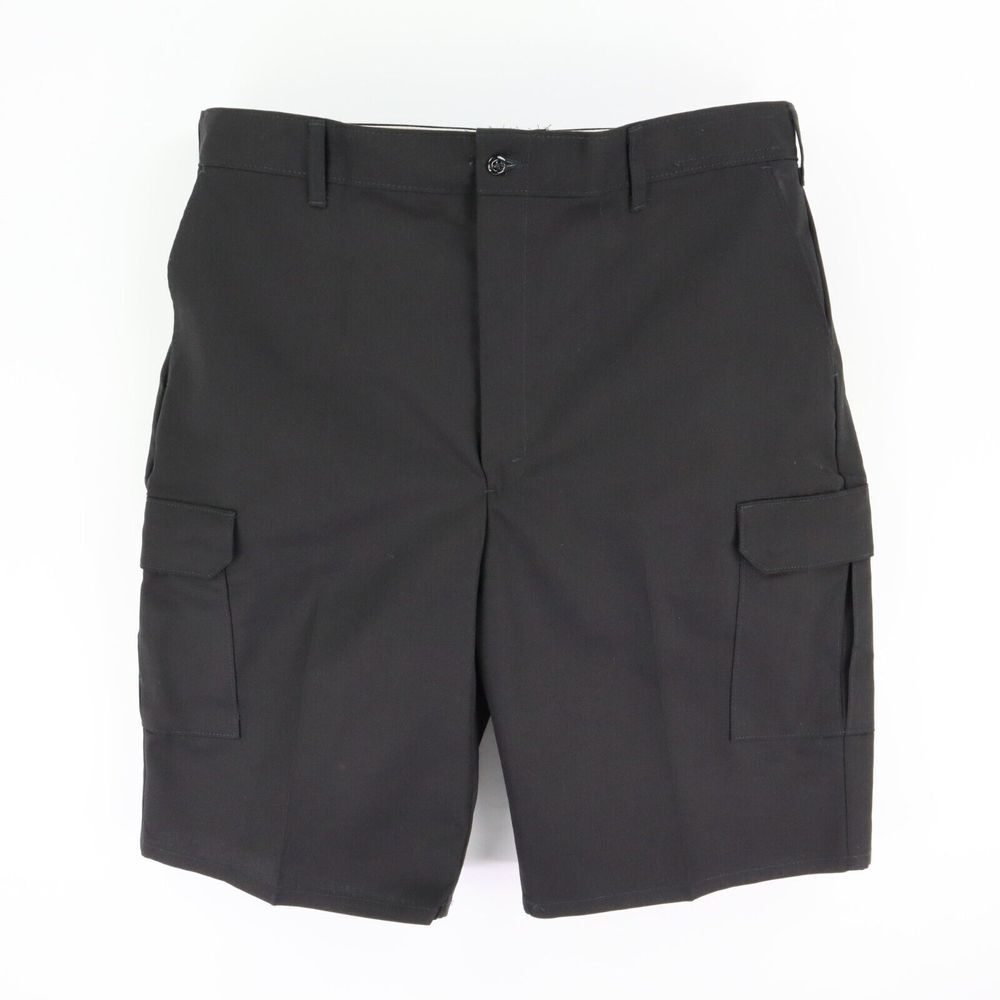 Regent Cargo Shorts Mens‎ Size 40 Black Cotton Blend Pockets Flat Front Everyday